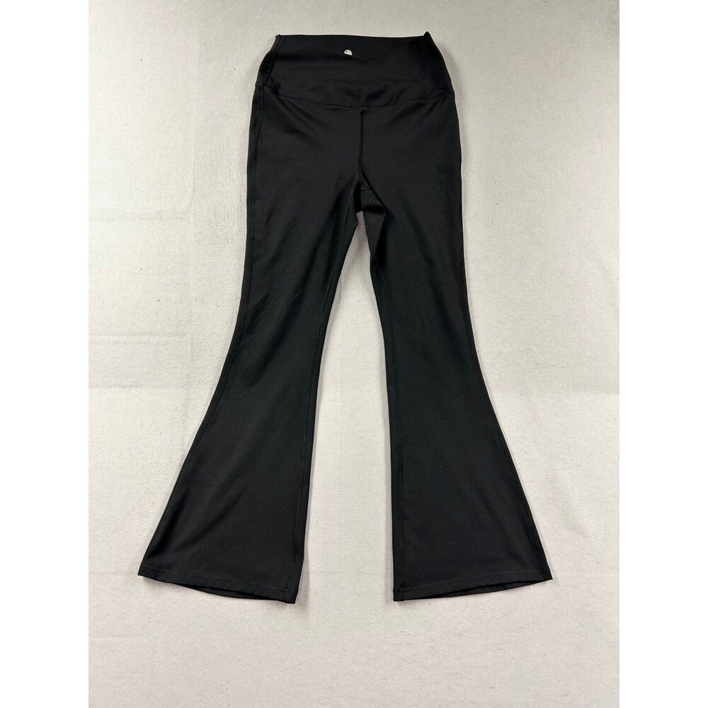 Yogalicious Women's Black Athletic Flare Pants Leggings